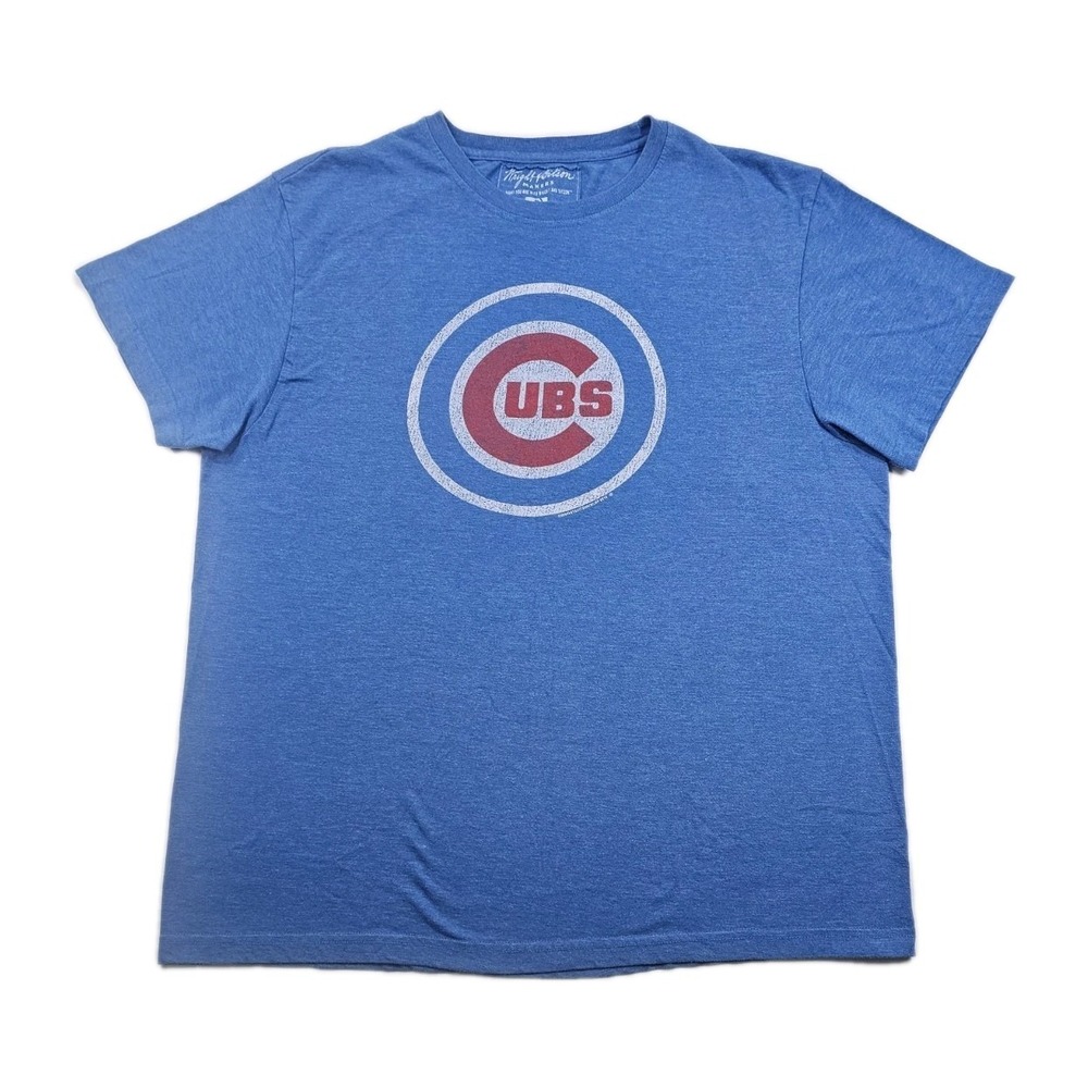 Chicago Cubs Wright & Ditson Makers XL Blue Letter Logo shirt Cubbies Baby Bears